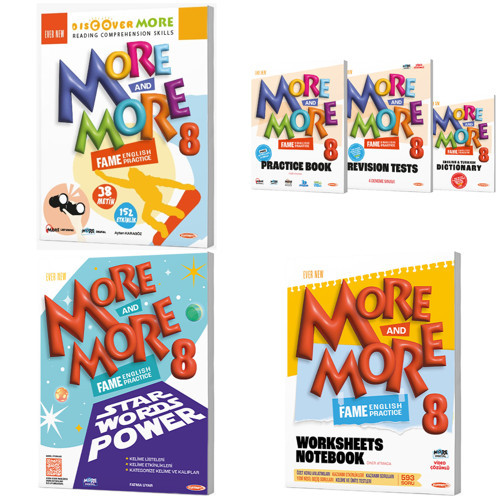 Kurmay Elt 2027 8. Sınıf Lgs Discover Reading - Practice Book - Star Words Power - Worksheets Notebook Seti 6 Kitap