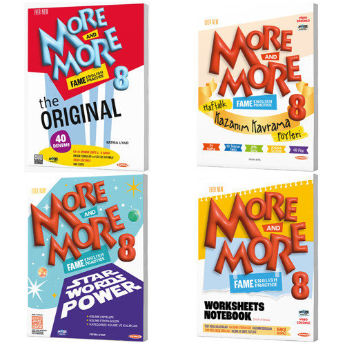 Kurmay Elt 2027 8. Sınıf Lgs Fame The Original (40 Deneme) - Haftalık Föy - Star Words Power - Worksheets Notebook Seti
