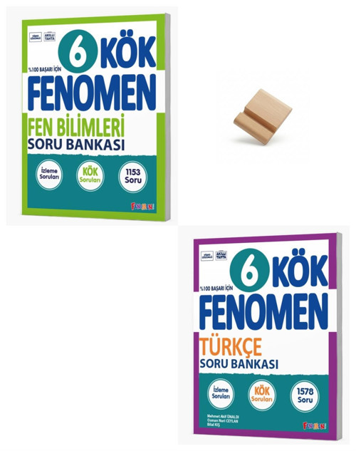 Fenomen 6. Sınıf Maarif Kök Serisi Fen Bilimleri ve Türkçe Soru Bankası + Telefon Standı