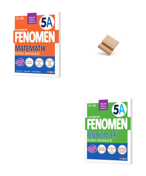 Fenomen 5. Sınıf Maarif 5A Matematik ve Fen Bilimleri Soru Bankası + Telefon Standı