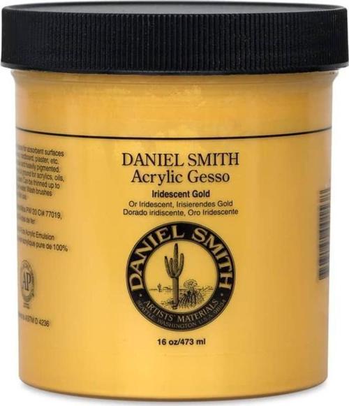 Akrilik Gesso 473 ml Iridescent Gold