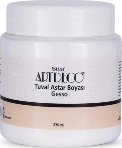 BEYAZ Gesso Tuval Astar Boyası 220 ml.