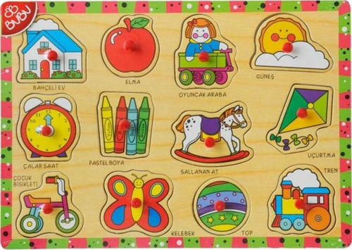 Ahşap Puzzle Oyuncaklar 30x21,5x0,8 cm