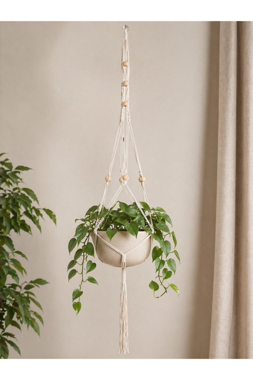 Boho Haven El Yapımı Makrome Saksı Askısı