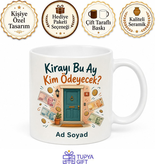 Öğrenci Ev Arkadaşlarına Kirayı Kim Ödeyecek Komik Kupa Bardak Hediye