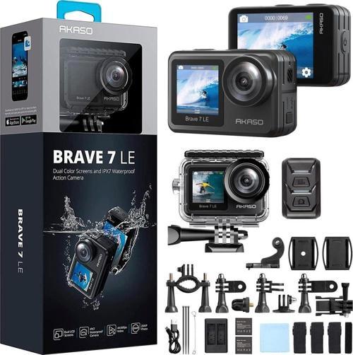 Brave 7 LE 4K Aksiyon Kamera ve Süper Aksesuar Seti (Akaso Türkiye 2 Yıl Garantili)