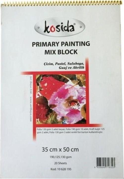 Kosida Primary Painting Mix Block 35x50 Karma Resim Defteri