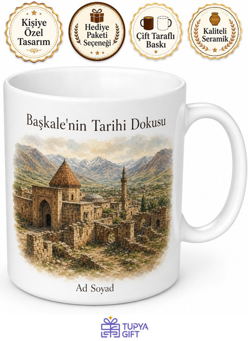 Başkale Tarihi Dokusu ve Doğası Van Hatırası Kupa Bardak Hediye