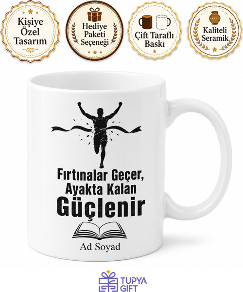 Zorluklar Beni Güçlendirir Sporcu Ve Öğrenci Motivasyon Kupası Hediye Bardak
