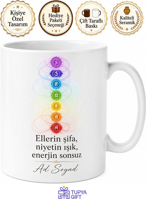 Bioenerji Uzmanına Çakraları Açan Manyetik Şifa Kaynağı Kupa Bardak Hediye