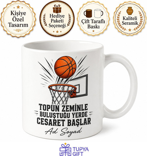 Dünya Basketbol Gününde Pota Altında Zıplayanlara Kupa Bardak Hediye