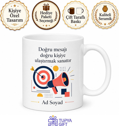 Reklamcıya Hediye Hedef Kitle Marka Yüzü Kampanya Kurgulama Temalı Kupa Bardak