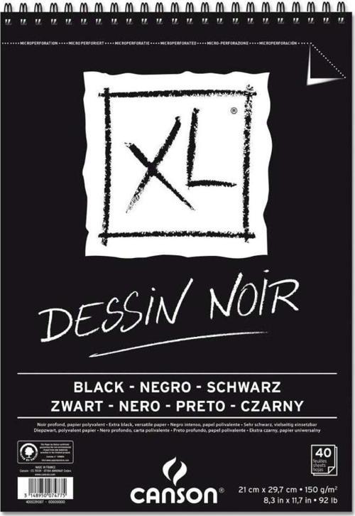 XL Noir Siyah Eskiz Defteri 150 gr. A4 40 yp.
