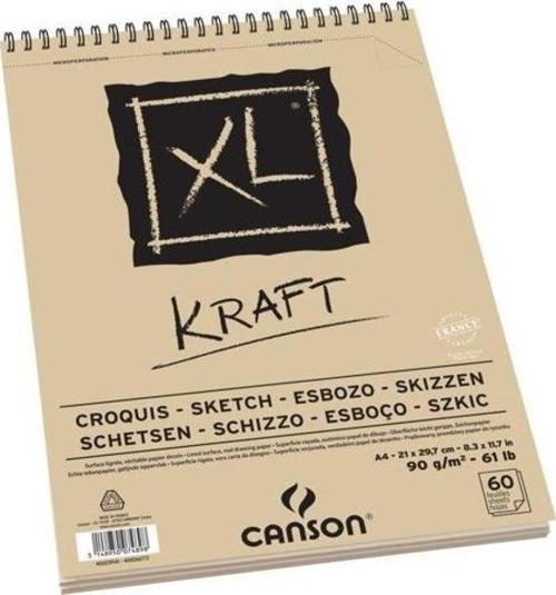 XL Kraft Eskiz Defteri 90 gr. A4 60 Sayfa