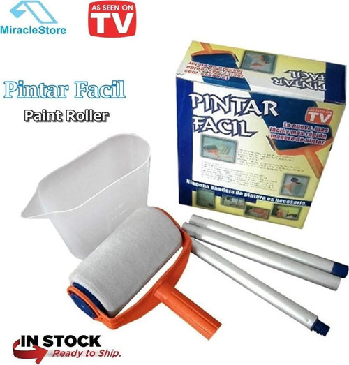 Pintar Facil Pratik Damlatmayan Boya Rulosu Ve Fırçası