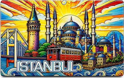 İstanbul Temalı Silikon Buzdolapı Süsü Magnet Alk5377