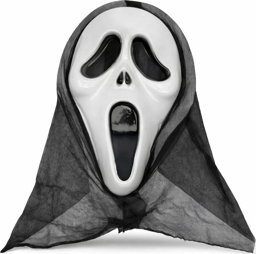 Kapşonlu Çığlık Maskesi Scream Maskesi - Hayalet Maskesi 33x21 Cm