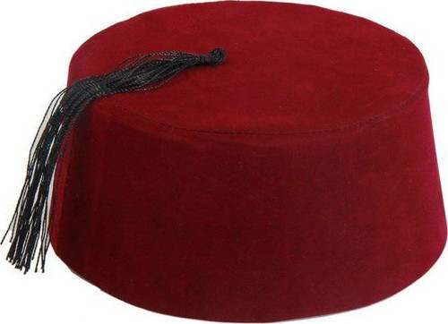 Bordo Renk Osmanlı Fesi Yöresel Folklor Fesi Şapkası 5 No 5-6 Yaş Çocuk