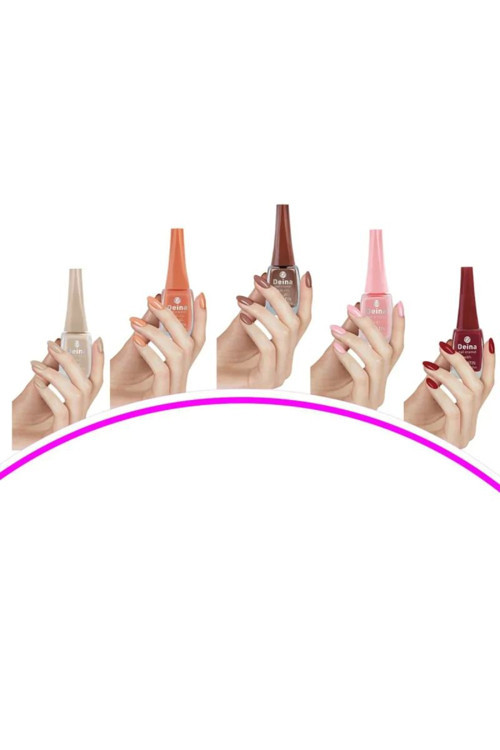 5 Adet Keratinli Besleyici Oje 14 ml SET6 mudanis