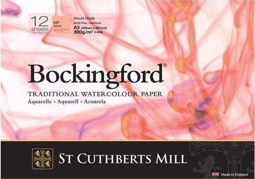 Bockingford Suluboya Blok Hot Pres 300 gr 297x420mm (A3) 12 yp