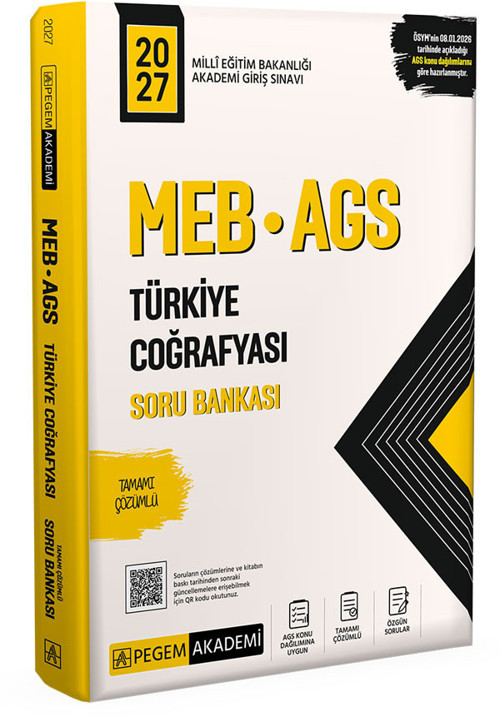 2027 MEB-AGS Türkiye Coğrafyası Soru Bankası