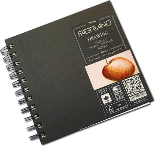 Drawing Book Spiralli Sert Kapak 160 gr. 15x15 cm. 60 yp.