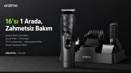 OTS-230 Grooming Kit 16 Parça Erkek Bakım Seti Deep Blue