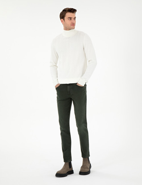Yeşil Slim Fit Jean Pantolon 50295846-VR054