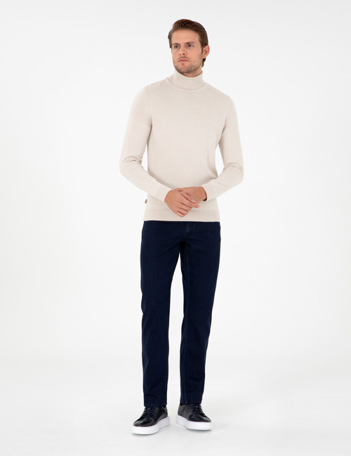 Lacivert Straight Fit Jean Pantolon 50292081-VR033