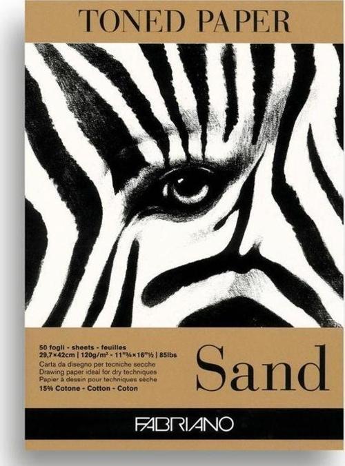 Toned Paper Sand Eskiz ve Çizim Blok 120 gr. A3 50 yp. Kum Rengi