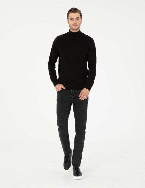 Antrasit Slim Fit Jean Pantolon 50295845-VR006