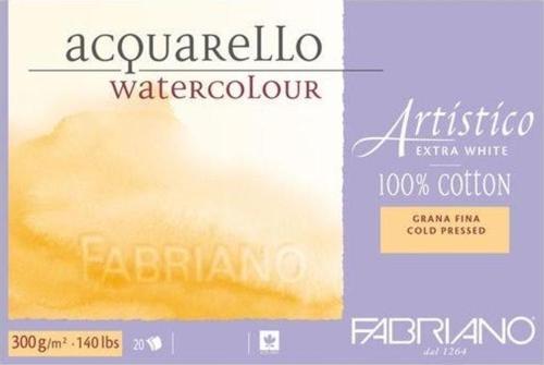 Artistico Extra White Suluboya Blok 300 gr. 18x26 cm. 20 yp. Soğuk Basım