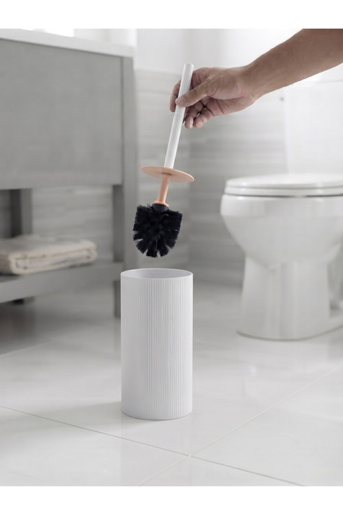 Liza Kapaklı WC Banyo Fırçası - Tuvalet Fırçası Wc Fırçası Klozet Fırçası