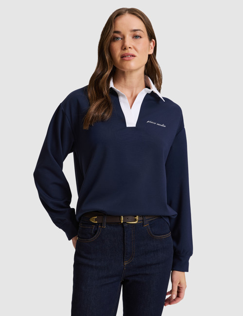 Lacivert Comfort Fit Sweatshirt 50331309-VR033