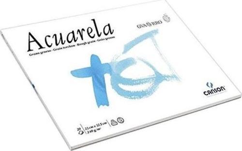 Guarro Suluboya Blok 240 gr. 23x32,5 cm. 20 yp. Kalın Dokulu
