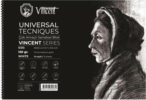 Universal Tecniques White Çok Amaçlı Sanatsal Blok 120 gr 35x50 cm 15 Sayfa