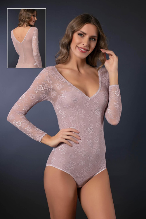 Dantelli Çıtçıtlı Bady