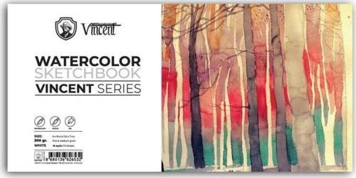 Watercolor Sketchbook White Suluboya Blok 300 gr 9x18 cm 10 Sayfa