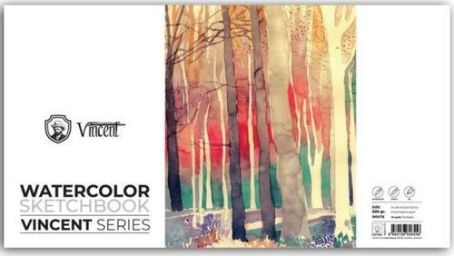 Watercolor Sketchbook White Suluboya Blok 300 gr 14x35 cm 10 Sayfa