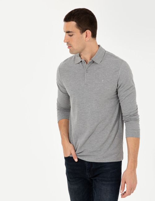 Gri Melanj Slim Fit Basic Sweatshirt 50261102-VR086