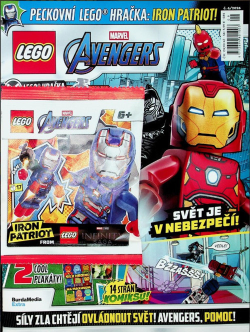 ® Lego Marvel Avengers Aylık Dergi 06/2026 - iron patriot figür - Çekçe