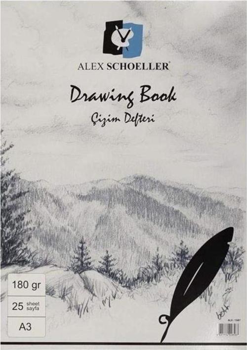 Drawing Book Çizim Defteri 180 gr. 25 yp. A3