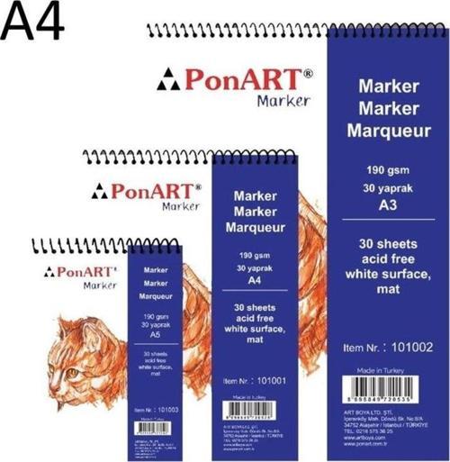 Marker Pad A4 190 gr. 30 yp.