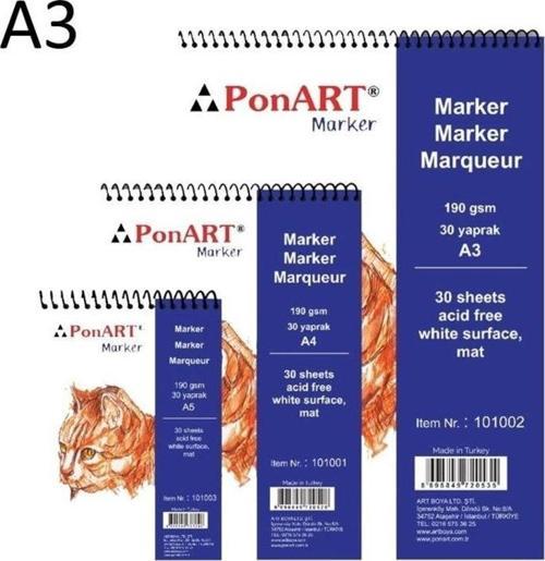 Marker Pad A3 190 gr. 30 yp.