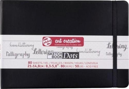 Art Creation Sketchbook Dots Noktalı Eskiz Defteri Yumuşak Kapak 80 gr 21x14,8 cm 80 yp Yatay