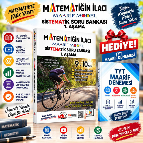 ACİL TYT MAARİF MATEMATİĞİN İLACI SORU BANKASI - TYT MAARİF DENEME HEDİYELİ!!!