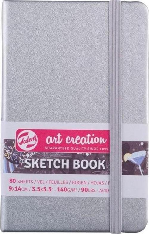 Art Creation Sketchbook Sert Kapak Eskiz Defteri 140 gr 9x14 cm 80 yp SILVER