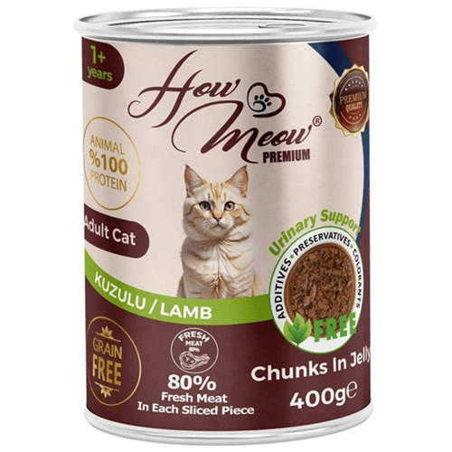 Kuzu Etli Yetişkin Kedi Konserve Yaş Maması 400 gr