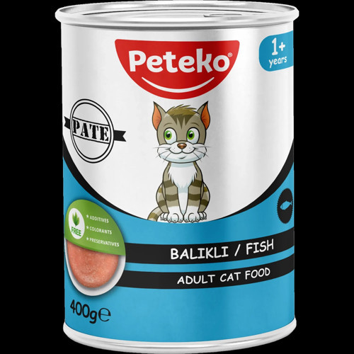 Balıklı Pate Yetişkin Kedi Yaş Maması 400 gr