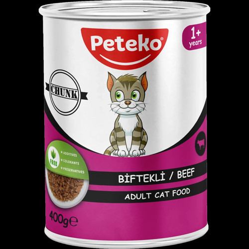 Biftekli Jöleli Yetişkin Kedi Yaş Maması 400 gr